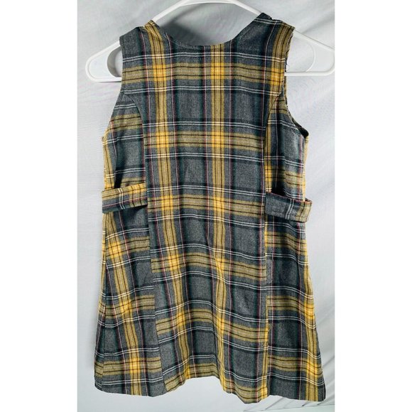 Vintage WB Looney Tunes Tweety Girls Plaid School Books Dress Size 6X - Picture 4 of 9